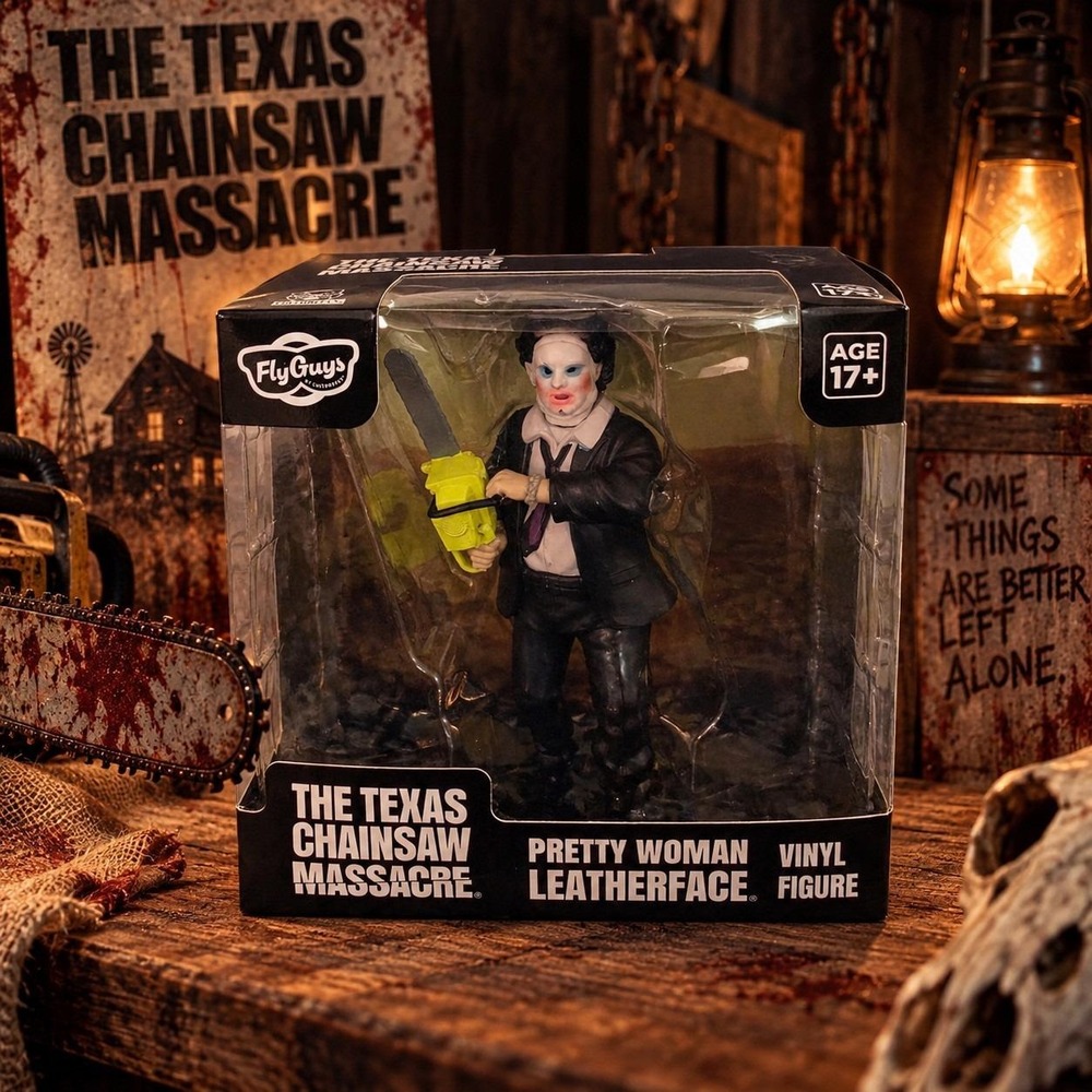 Fly Guys Texas Chainsaw Massacre Pretty Woman Leatherface Vinyl Figure CultureFl